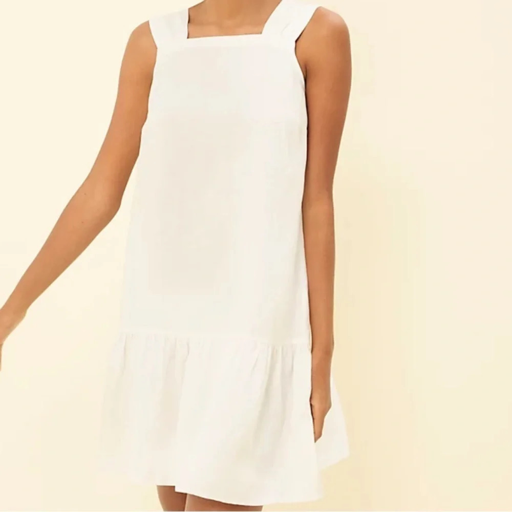 NWT LOFT Square Neck Flounce Dress